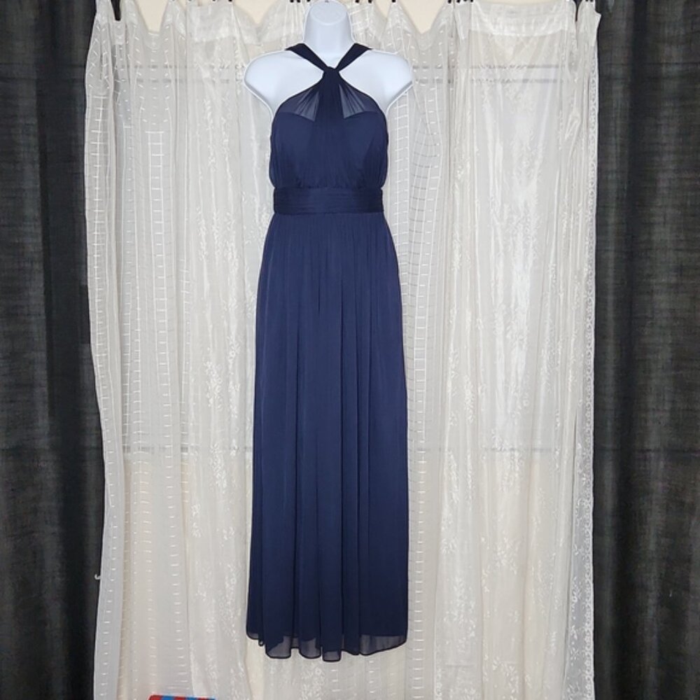Navy Blue Birdy Grey "Kiko" Bridesmaids Formal Maxi Gown SzS